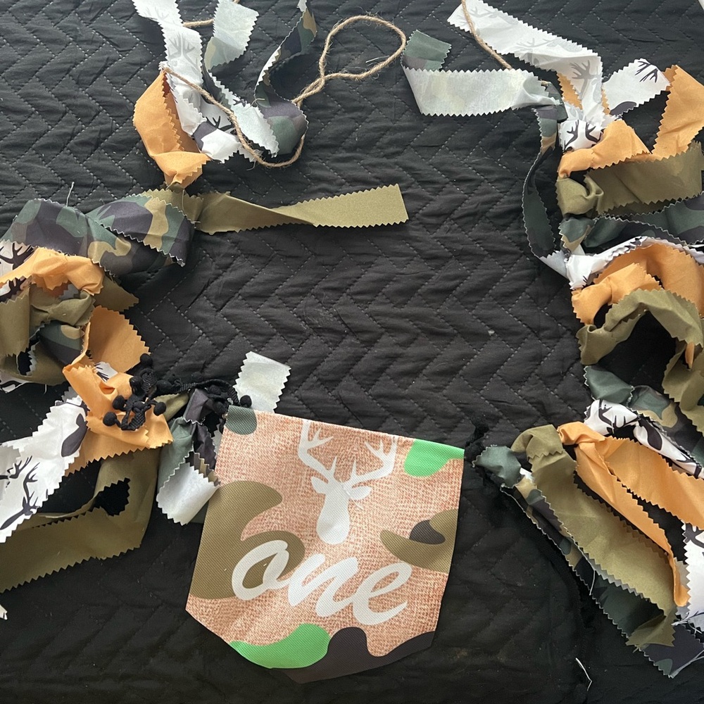 “One” Hi-Chair Tie Buck Birthday